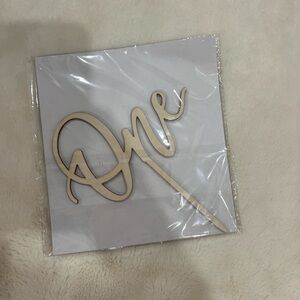 One Cake Topper